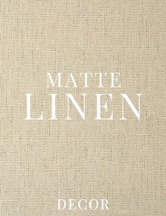 Matte Linen Decor: A Unique Decorative Book │ Perfect for Stacking