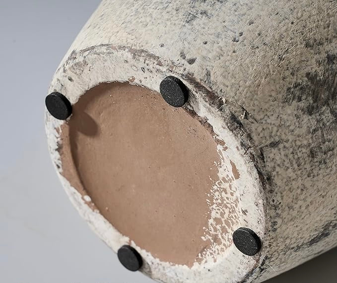 Boho Decorative Vase, Rustic Medium - Gray