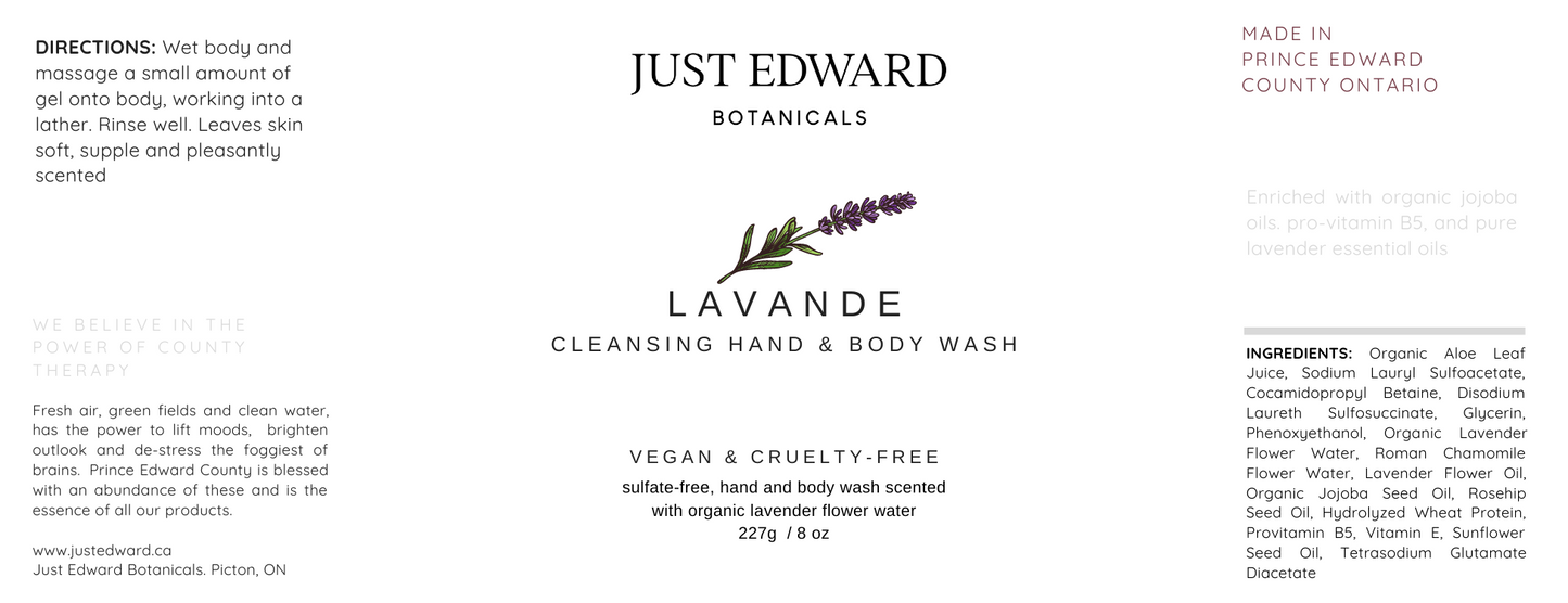 Hand and Body Wash Lavender