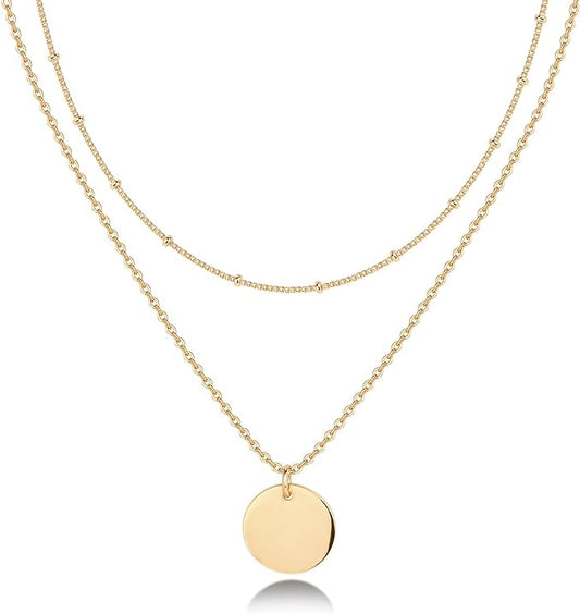 Layering Necklace Set  - 14K Gold Plated