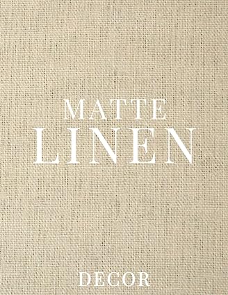 Matte Linen Decor: A Unique Decorative Book │ Perfect for Stacking