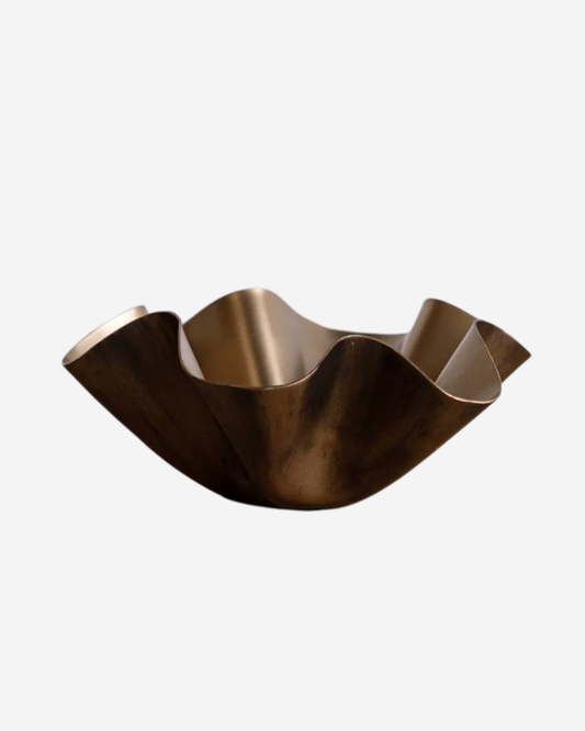 Wavy Brass Bowl