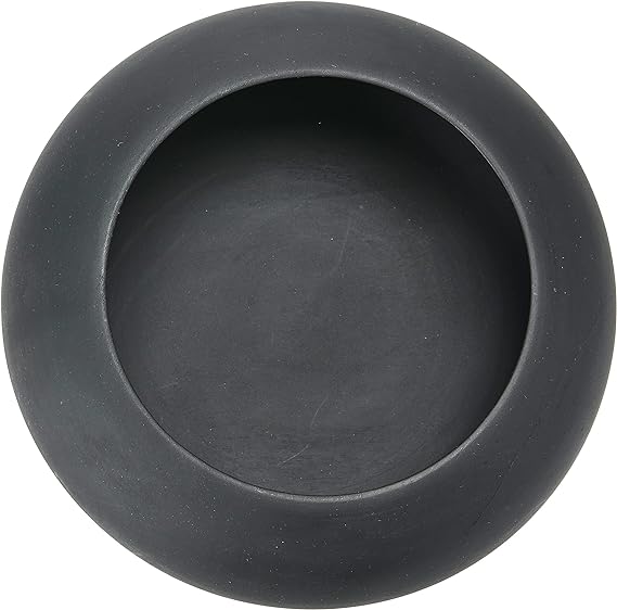 Round Mango Wood Bowl, Black