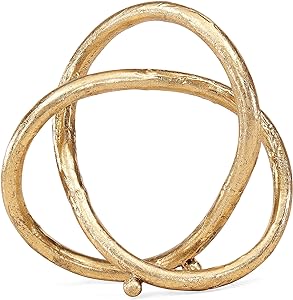 Gold Ring Eternal Loop statue