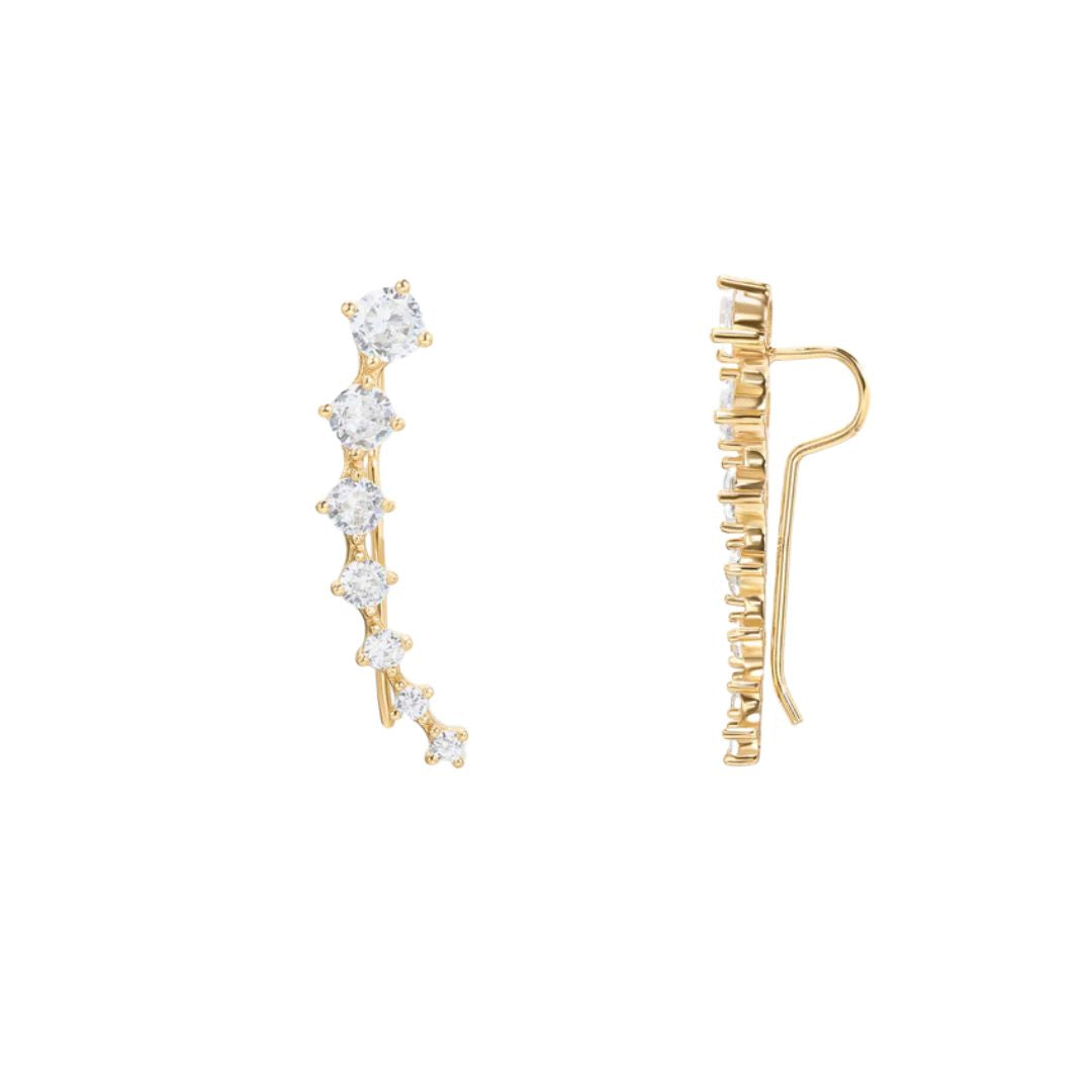 Gold CZ Ear Crawlers