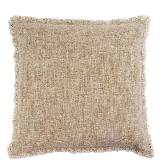 Linen Flange Throw Pillow