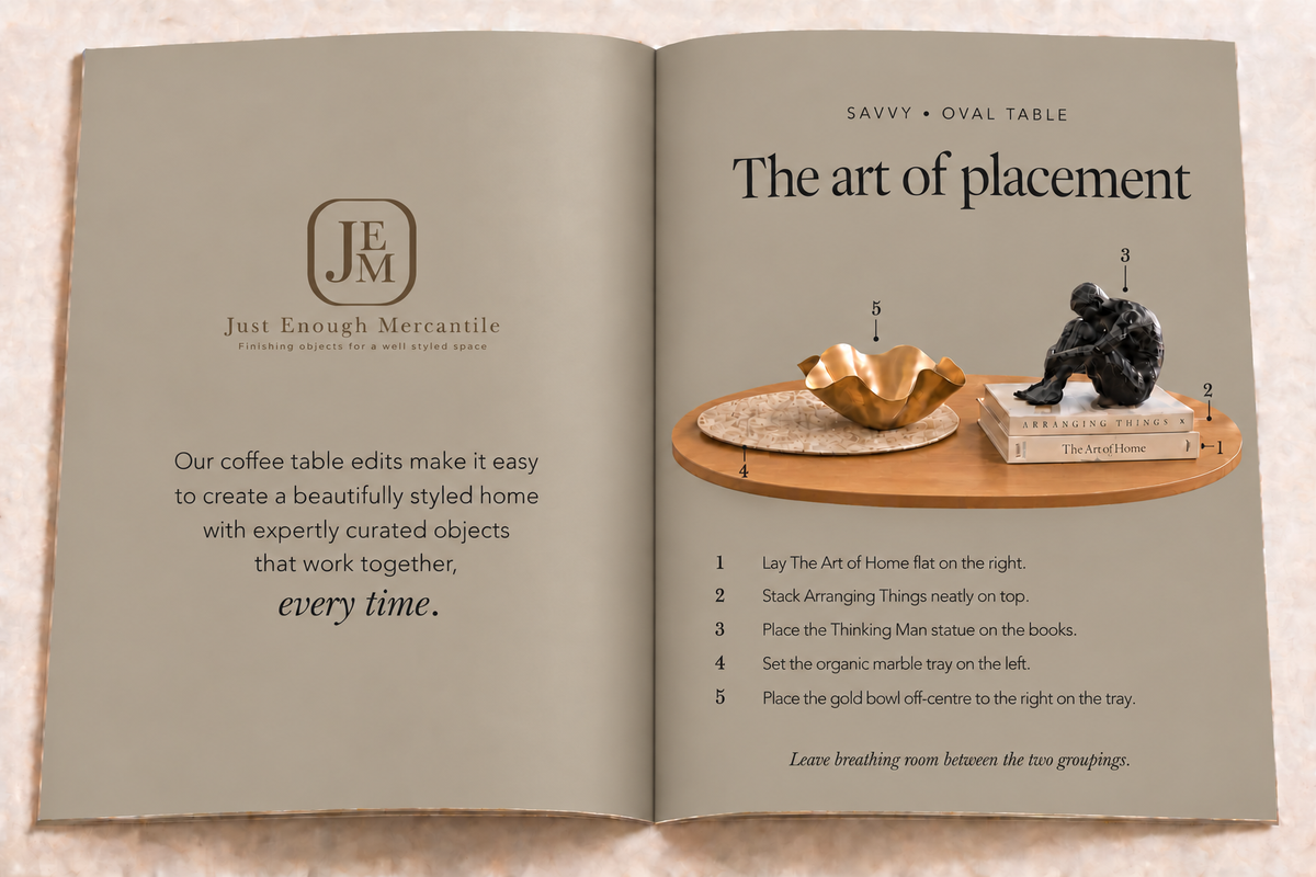 Oval Coffee Table Styling Kit No. 2