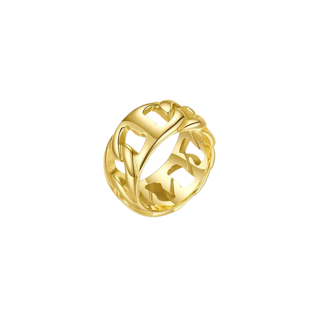 Chain Linked Gold plated Ring