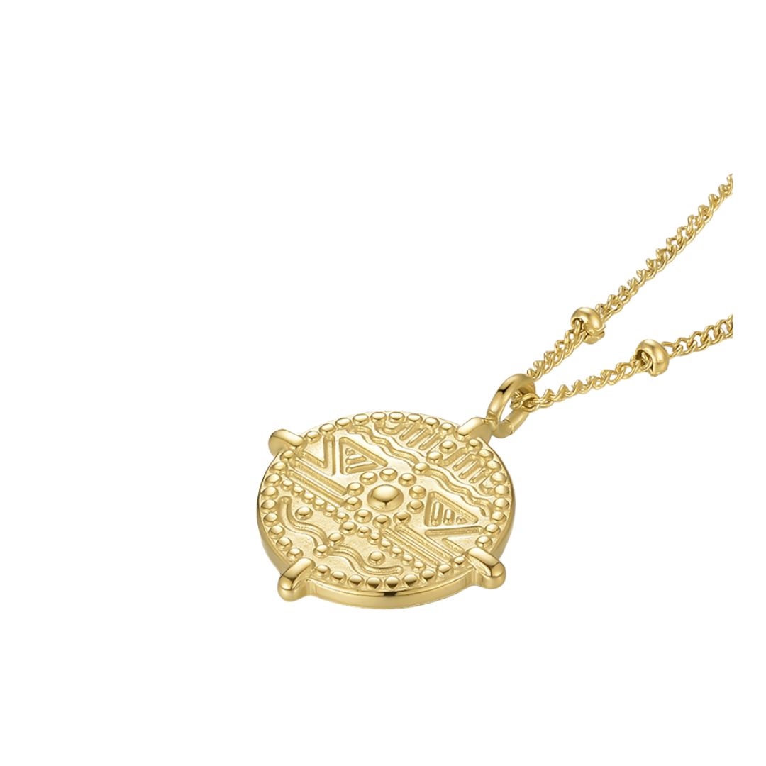 Gold Medallion Necklace