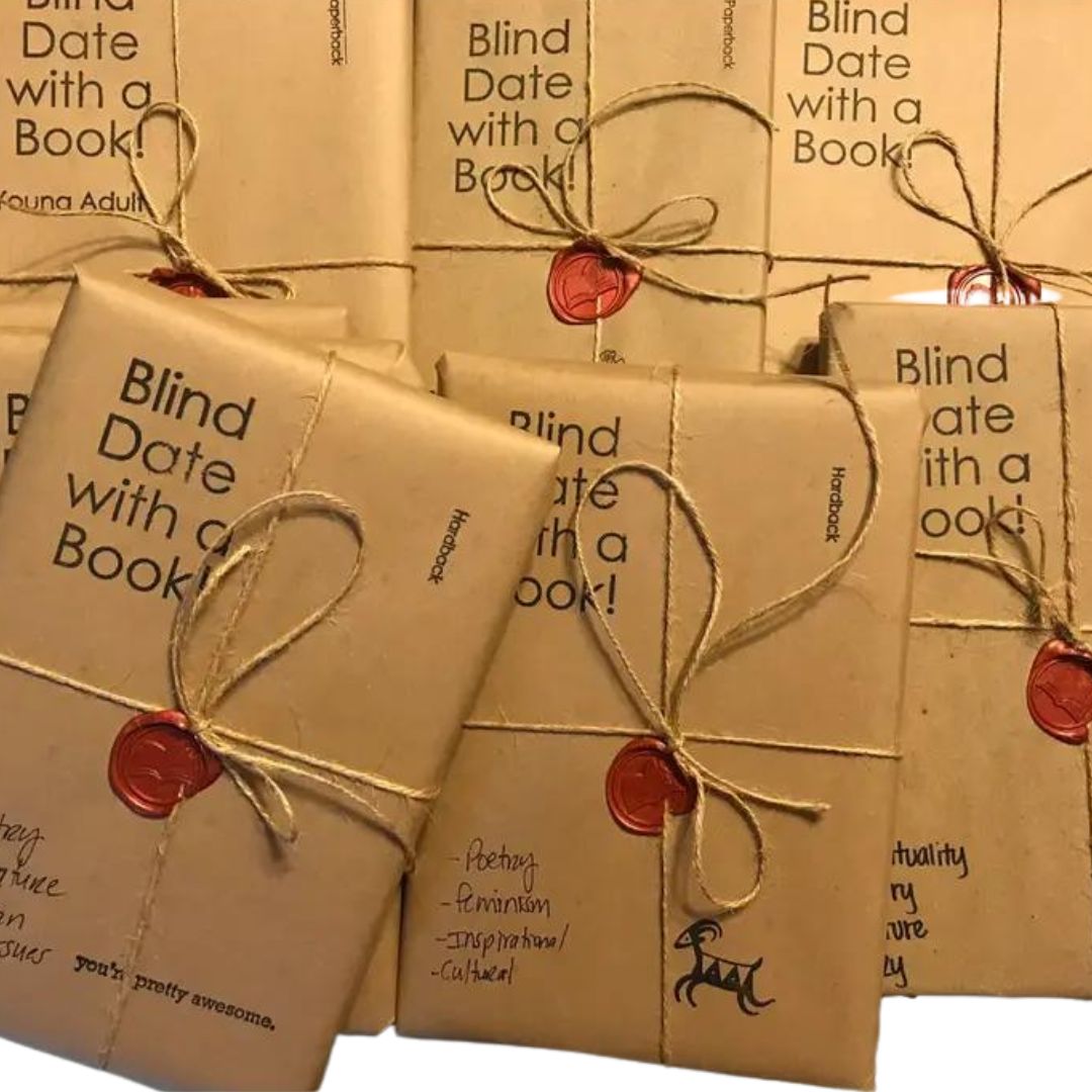 Blind Date with a Book | choice of genres  -- Romance, Mystery, Self-Help