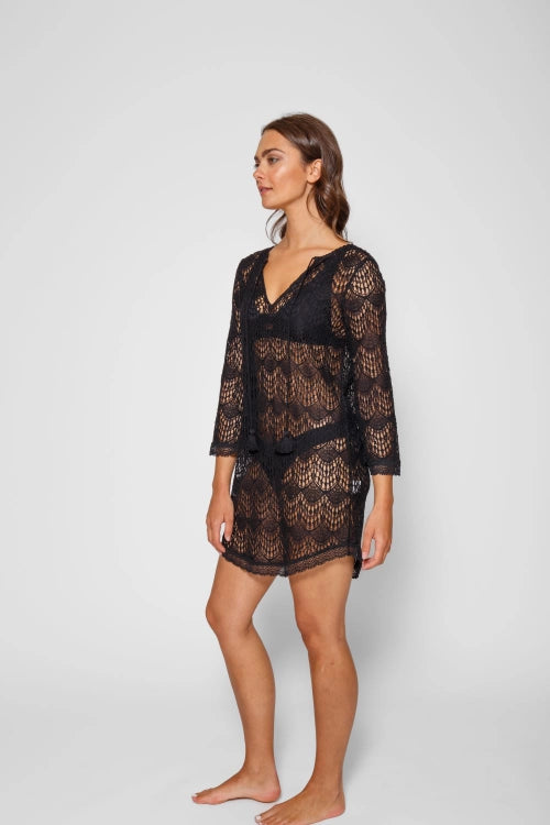 Sandbanks Beach Dress Black